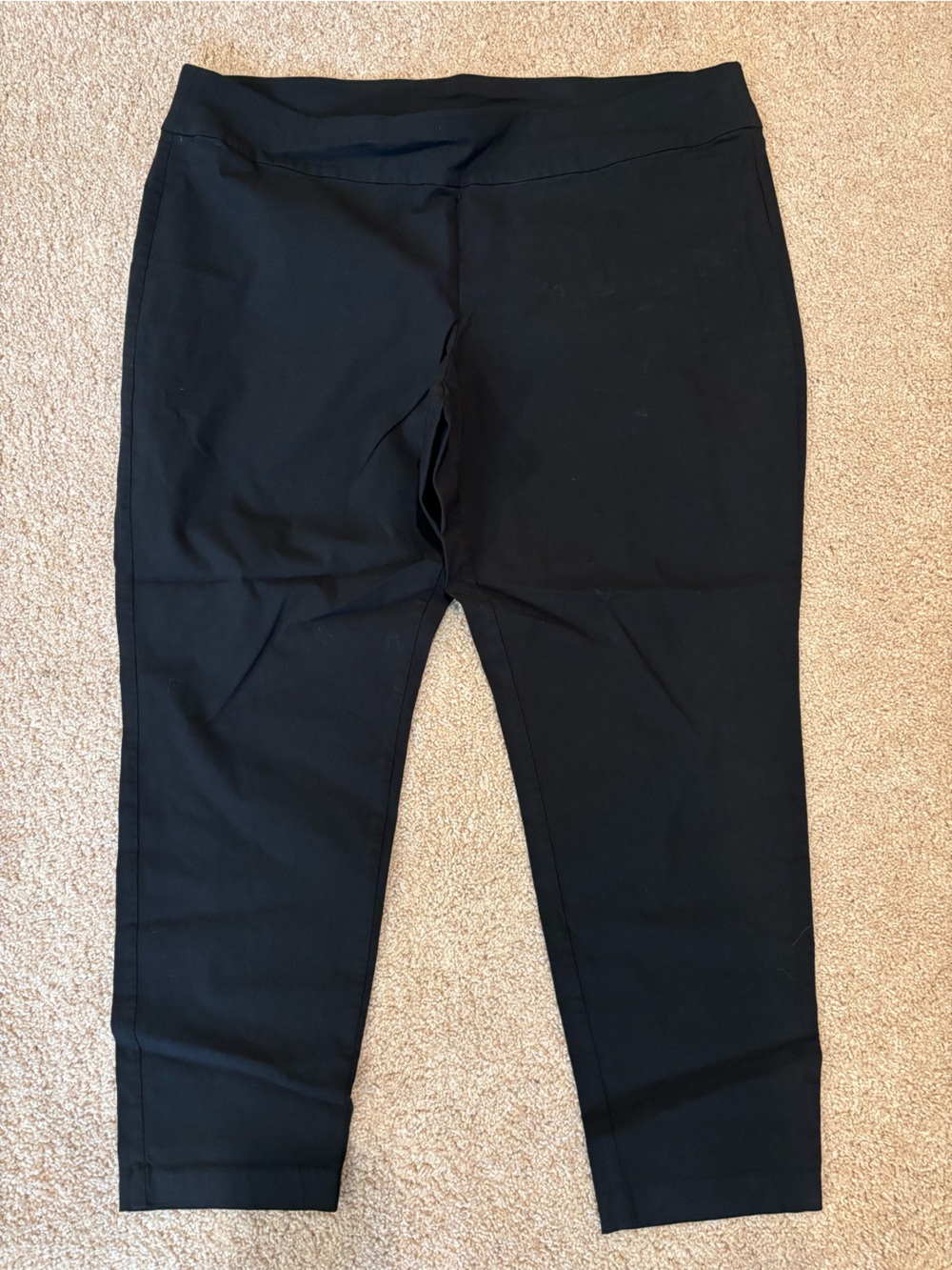 CJ Banks Black Stretch Cropped Leggings 22W